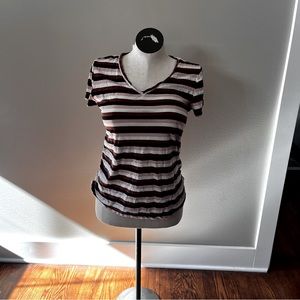 Size large, Isabel maternity striped shirt